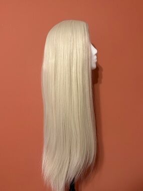 Blonde Straight Long Wig - Natural Platinum Shade